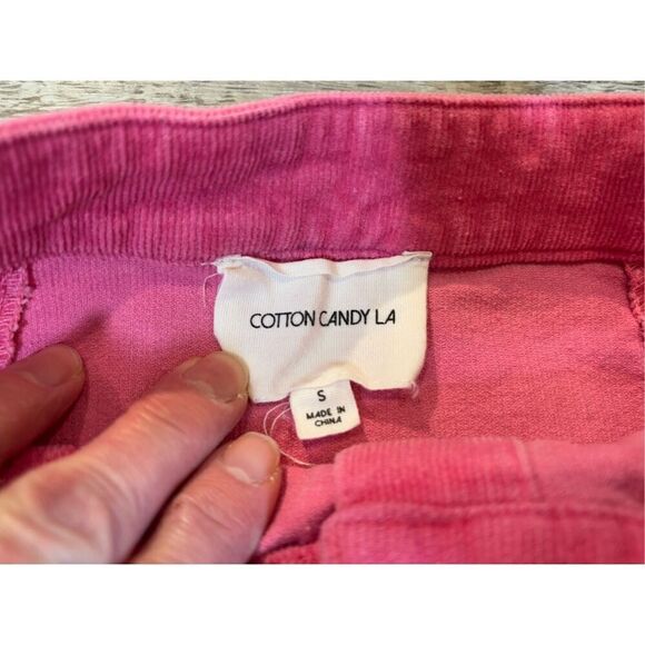 Cotton Candy LA pink corduroy mini skirt size S - Picture 7 of 10